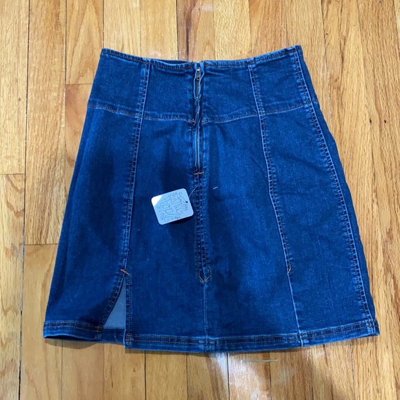 Brand new denim free people skirt - Picture 2 of 5
